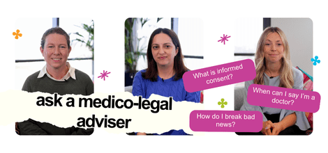banner of MDU medico-legal advisers promoting new videos
